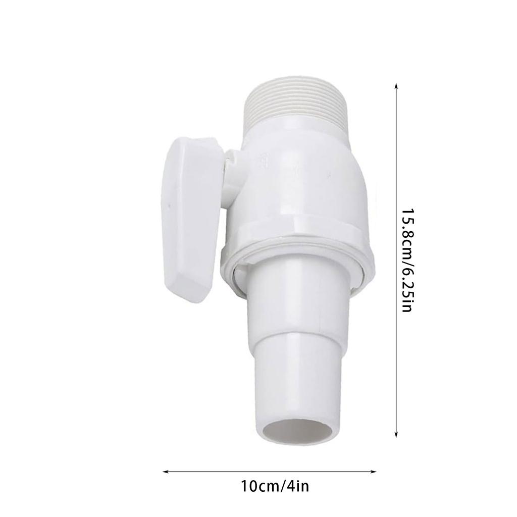 Efficient 2 Way Pool Filter Replacement Non-Corrosive Valves Ball Valves Replacement Easy Installation for Pool Plumbing