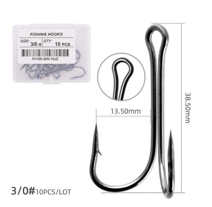 

Рыболовный крючок, Крючок для рыболовных снастей, 20 шт. One Size белый