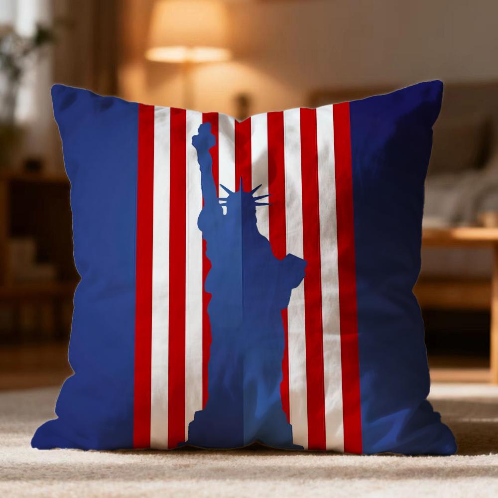 Modna Poszewka na Poduszkę Dzień Niepodległości Miękka Zmywalna Poszewka na Poduszkę Wieloscenariuszowa do Kanapy Łóżka Podróży Biura