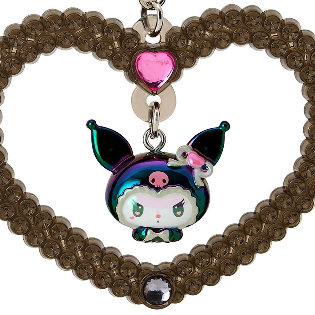 Sanrio Kuromi Keychain Saroumi AS Steel 408794 (Mellow Usa) Resin, PVC,