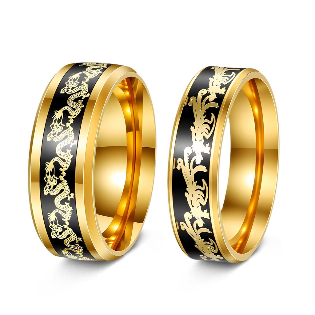 European and American New Jewelry Couple Rings, Wedding Rings, Chinese Style Zodiac Year Rings, Phoenix Rings