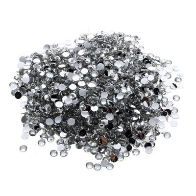 1440pcs 3mm 14 Cut Flat Back Rhinestone Round Brilliant Loose Beads - Clear