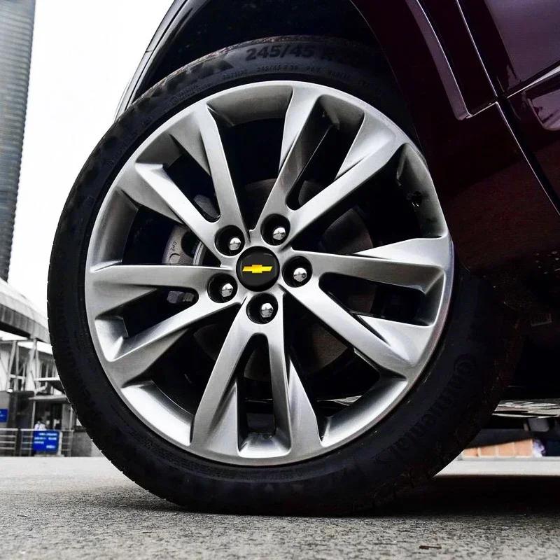 56mm Car Wheel Center Hub Cap Badge Decoration Stickers Auto Accessories For Chevrolet Colorado Cruze Spark Captiva Malibu Aveo