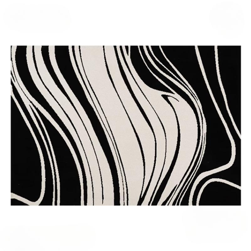 

Modern Style Living Room Decoration Line Carpet Large Area Rugs for Bedroom Home Fluffy Soft Rug Thick Anti-slip Study Floor Mat 80*120cm