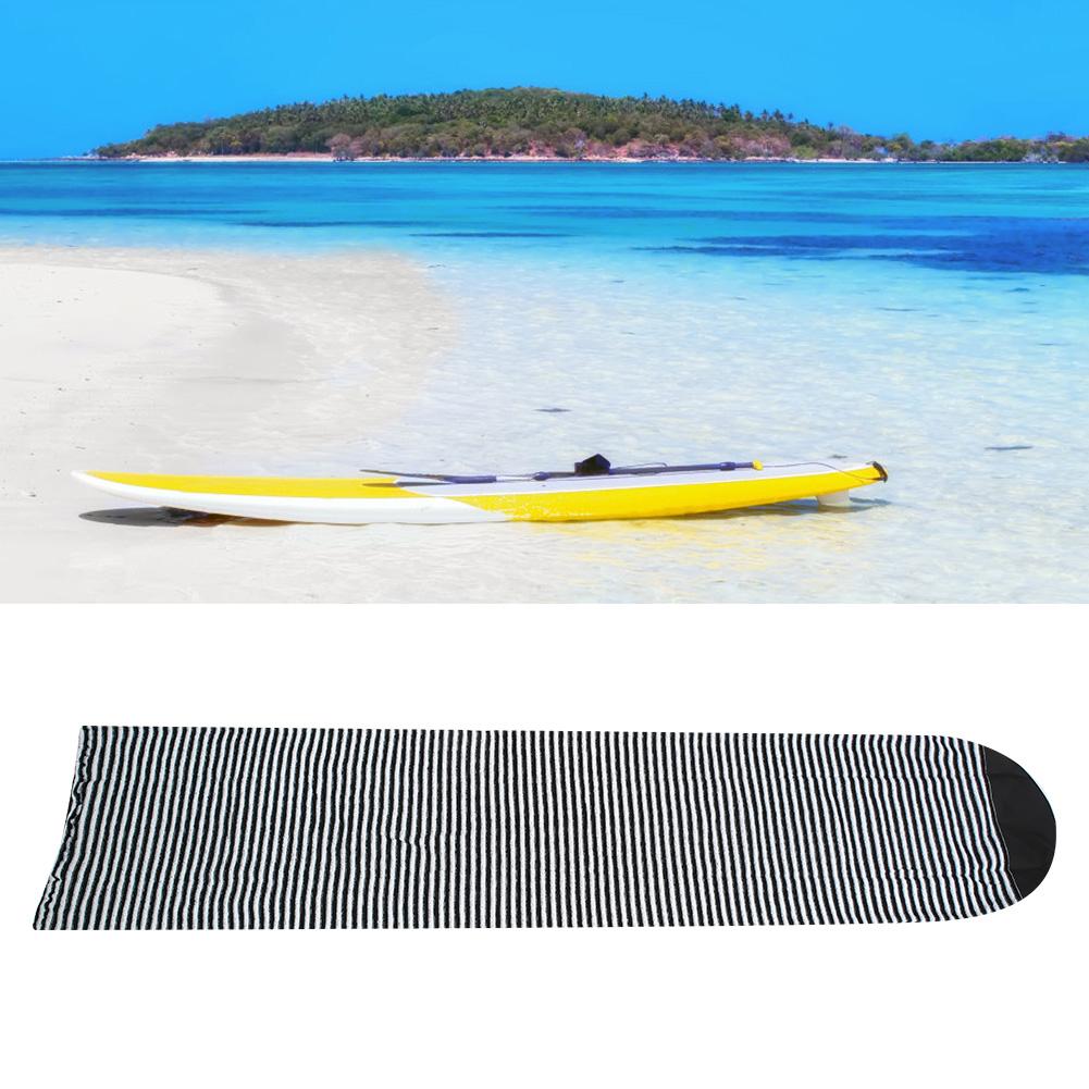 Poliester Czarno-Biały Pasek Skarpeta Pokrowiec Torba Ochronna na Deskę Surfingową Shortboard Czarny
