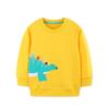 **Autumn Boys' Dinosaur Print Hoodie - Cotton Knit Sweatshirt**
