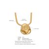 Eetit 2026 Stainless Steel Metal Hammer Geometric Pendant Necklace Distinctive Snake Chain Women Waterproof Jewelry High Quality