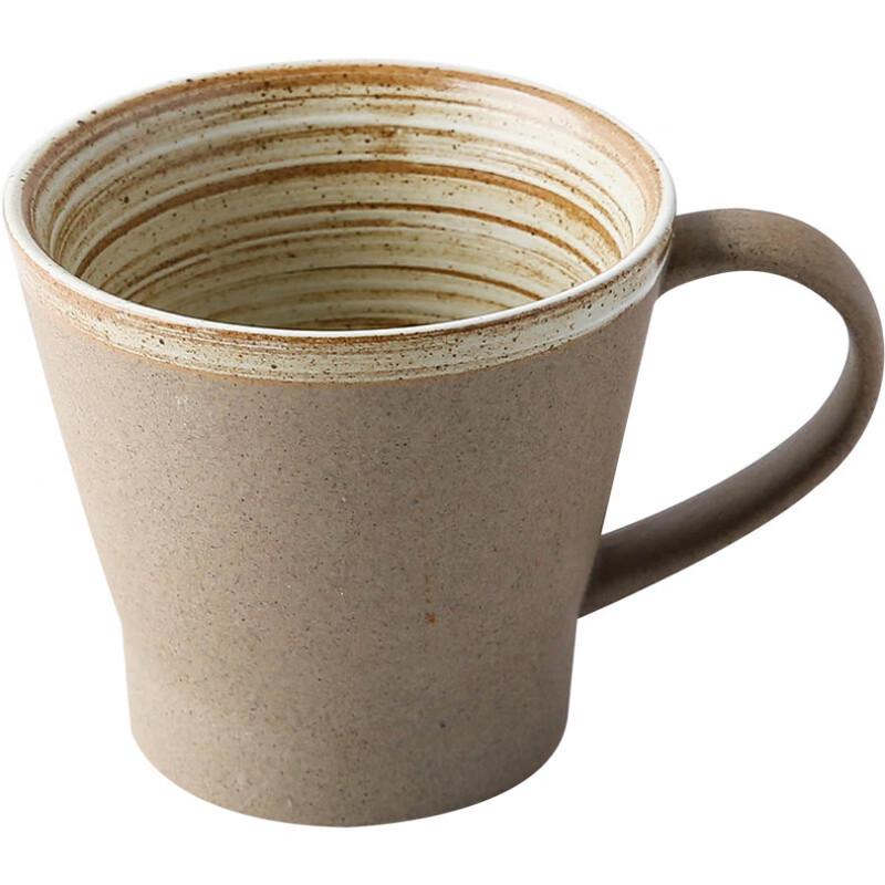 Qitai Japanese Ceramic Coffee Cup & Saucer Set