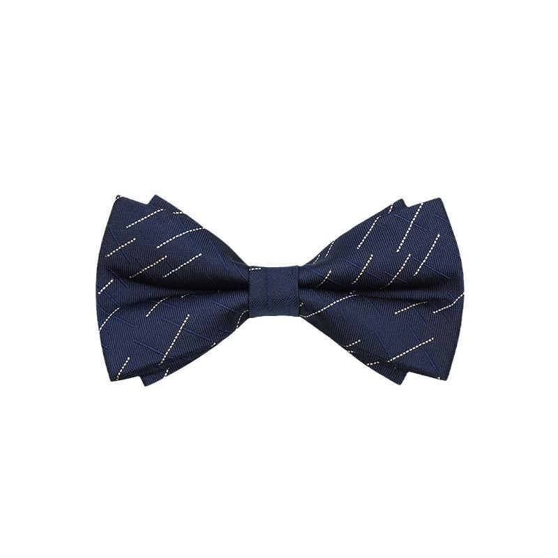 Men'S Bow Tie, Male Best Man, Groom, Burgundy Black Double Bow Tie, Wedding, British And Korean Version Bow.