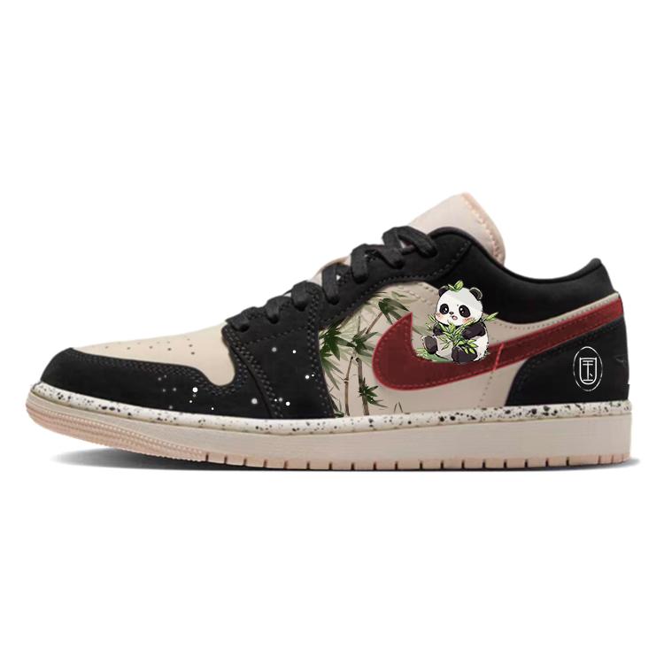 

Jordan Air Jordan 1 Cushioning, Wear Resistant Low top Vintage Basketball Shoes Women s Black Pink DC0774-003(Team366-) 40.5