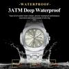 POEDAGAR Square Woman Watch Date Week Waterproof Luminous Ladies Watch Stainless Steel Quartz Fashion Watches Gift