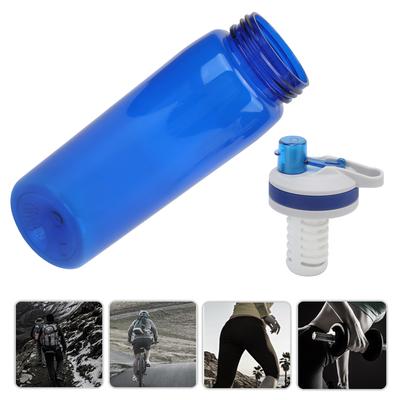 Garrafa de Água Filtrada Portátil de 770ml Purificador de Água para Exterior para Acampamento Caminhada Emergência Garrafa Filtro de Água Portátil