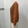 Women's Solid Color Knitted Pullover Sweater - European & American Autumn/Winter Casual Base Shirt P028
