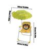Kids Camping Chair with Outdoor Umbrella Folding Lightweight and Sturdy Wind Resistant Sand Seat for Beach Outdoor Camping