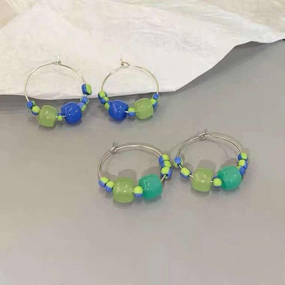 

Девушка Подарок Имитация Нефрит Модный Корейский Стиль Подвесные Серьги Женские Серьги Бусы Ушной обруч