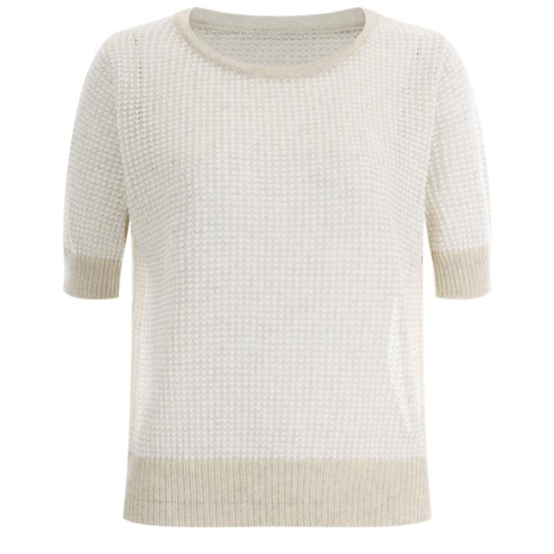 Shop   Women Round Regular FiT Daily Cooling ShorT Sleeve KniT T shirT Blue Bomw