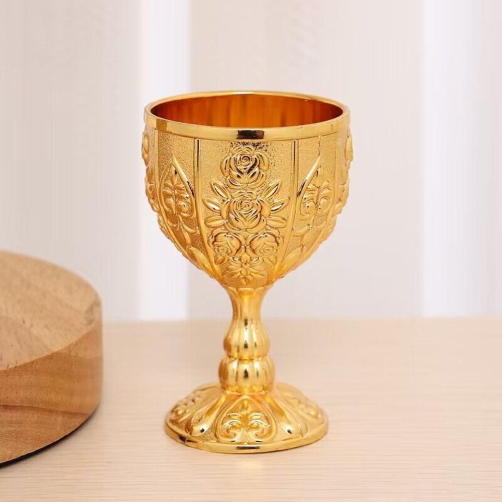 Creative Retro Wine Glasses European Style Metal Dinnerware Goblet Drinkware Spirit Vodka White Wine Cup Bar Home Decor