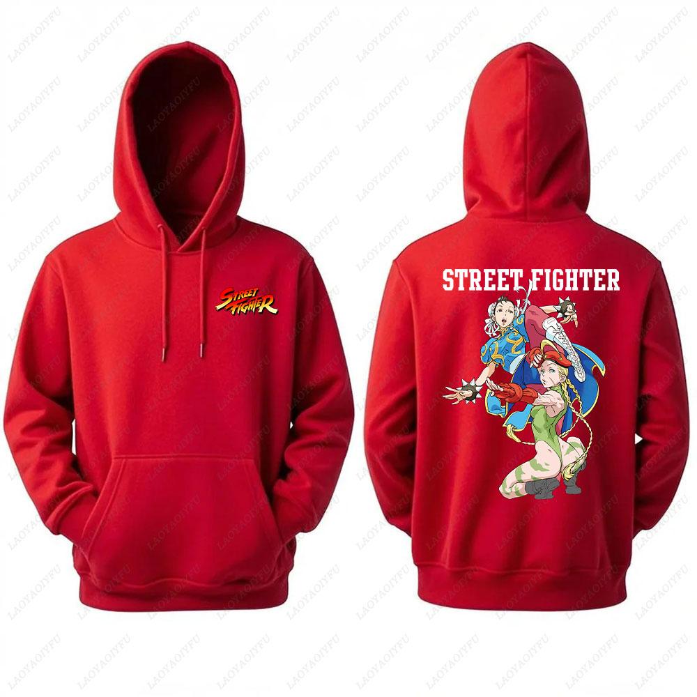 Unisex Chun Li Street Fighter Long Sleeve Hoodie Autumn Winter Fashion Harajuku Streetwear Tops for Men Man hoodies men clothin