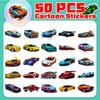 10 30 50 100Pcs Retrofit Racing Sports Car Waterproof Stickers Cartoon Graffiti Decals Kids Toy Luggage Laptop Bike Car Sticker