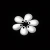 50pcs Fishing Attractor Spinner Spoon Metal VIB Lure Smooth Nickel Vibration Rotate Bass Sequin Spinner Tackle Great for Bass