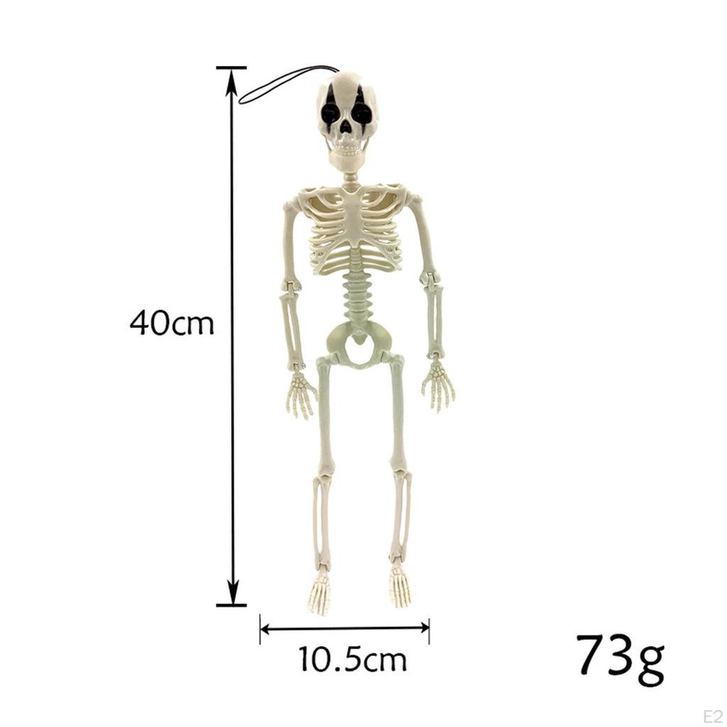 Halloween Hängendes Skelett, Bewegliche Ornamente Clown Skelett Party Dekoration Realistisch