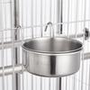 Dog Kennel Bowl Hanging Pet Feeder Cat Feeding,Water Dispenser Stainless Steel for Crate