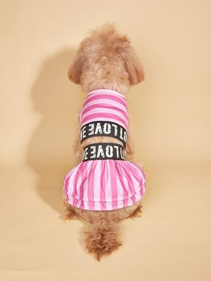 Dog Dress for Small Dogs Cool Costume Striped Puppy with  Doggie Pet Clothes Cool Swimwear Apparel for Dogs Cats  Summer