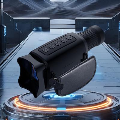 Night Vision Monocular with 16X Zoom 2000mAh Rechargeable Battery 32 GB SD Card Wrist Strap Handheld Infrared Monocular Hiking