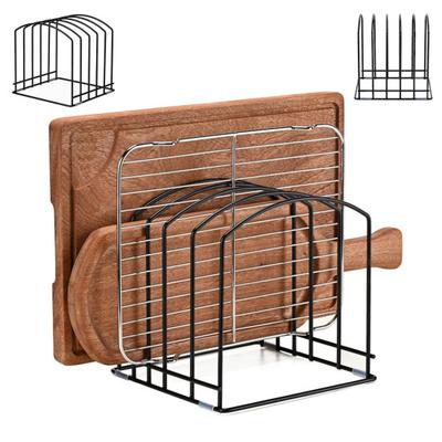 Tabletts Lagerregal Metall Tablett Organizer für Küchenarbeitsplatte Schneidebrett Halter