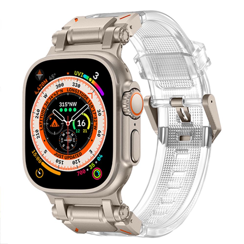 Compatible Silicone Explorer Band for Apple Watch Series 8, 9, and Ultra Models