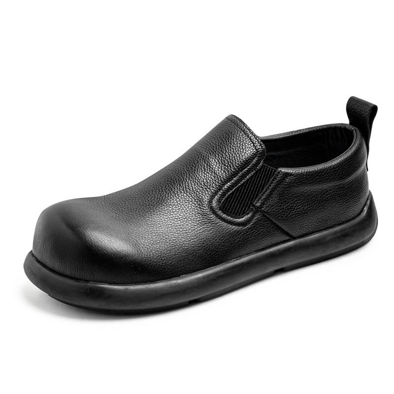 

Высококачественная модная обувь для мужчин Комфортная деловая повседневная обувь Мужские ретро кожаные лоферы Рабочие мужские туфли Zapatillas Hombre 39 чёрный