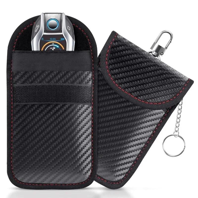 Car Key Signal Shielding Bag Anti-theft Key Bag RFID Electromagnetic Shielding Key Bag To Prevent Credit Card Demagnetization