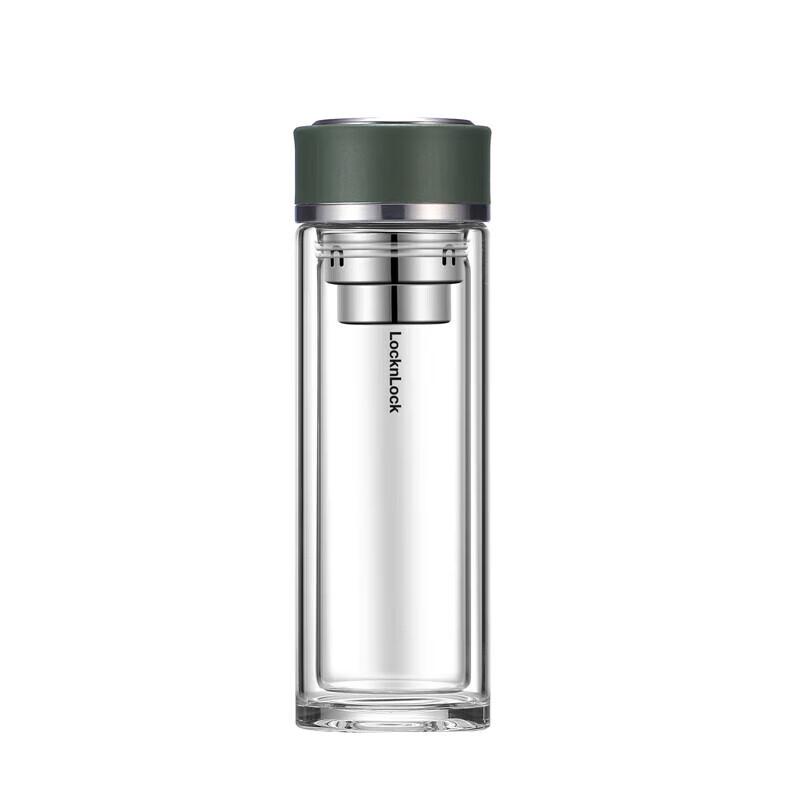 Lock&Lock LLG629 Double-Wall Glass Tea Tumbler