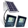 Solar Outside Lights with 206 Bright LEDs, Flood Lights Dusk to Dawn, 16.4ft Cable Waterproof, Security Light for Garden Barn