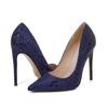 Sexy Nightclub Thin Heel Super High Heel Light Mouth High Heels Large Size Embossed Snake Pattern Single Shoes Supply