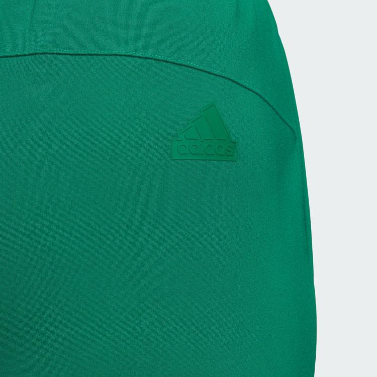 Adidas Verbiage Doubleknit Badge Embellished Hem Slit Detail Straight-Leg Knit Joggers Women Bottoms Green JE3614