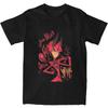 Herren T-Shirt Hazbin Hotels T-Shirts Mode Alastor Sommer T-Shirts Vintage Muster Baumwollkleidung Geburtstagsgeschenk