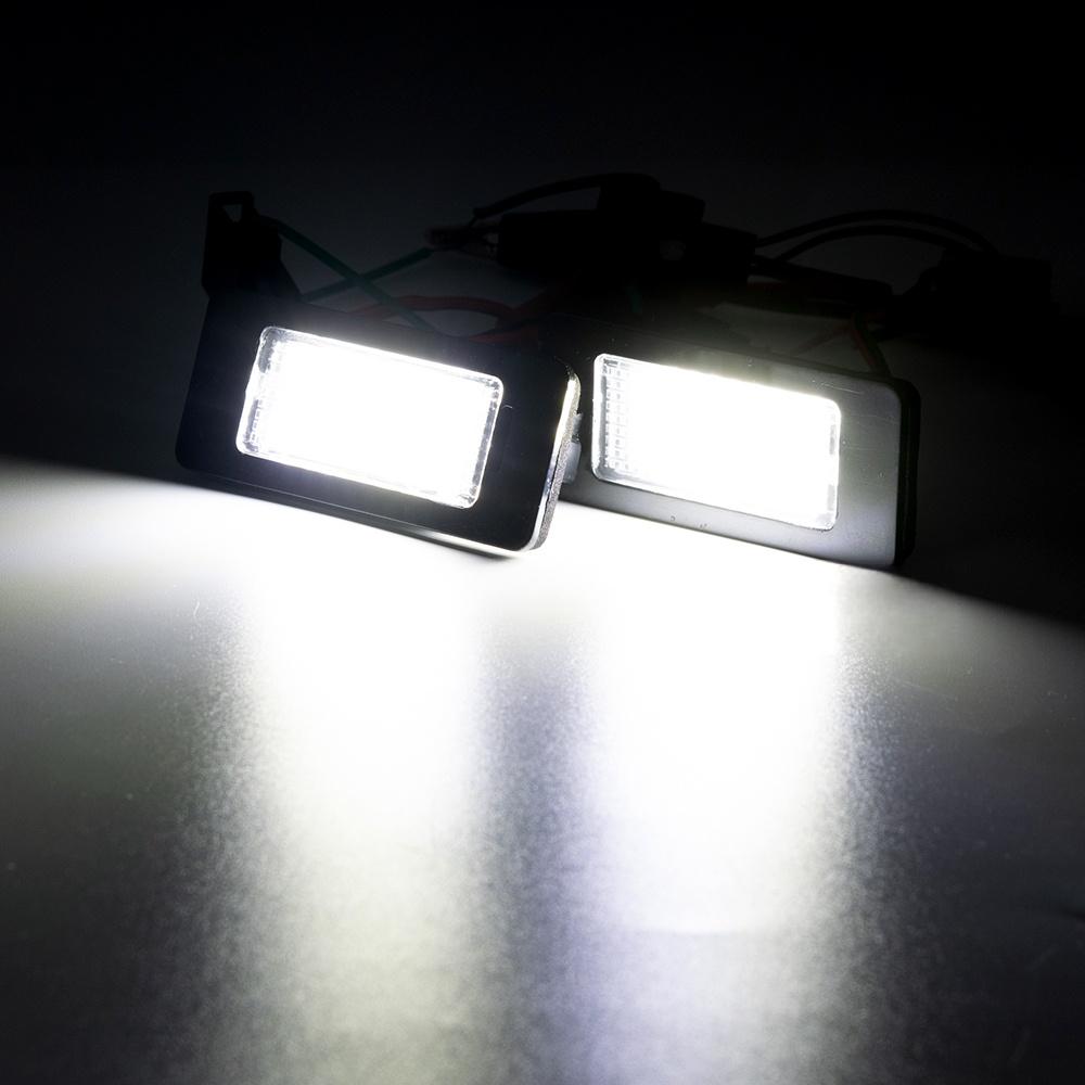 2x Canbus Error Free White Xenon 24 Led License Number Plate Lights Replacement Lamp For Skoda 3 Octavia Rapid Superb B6 Yeti