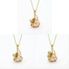 Animal Charm Necklace With Bunny Cat Fox Pendant For Women Gift