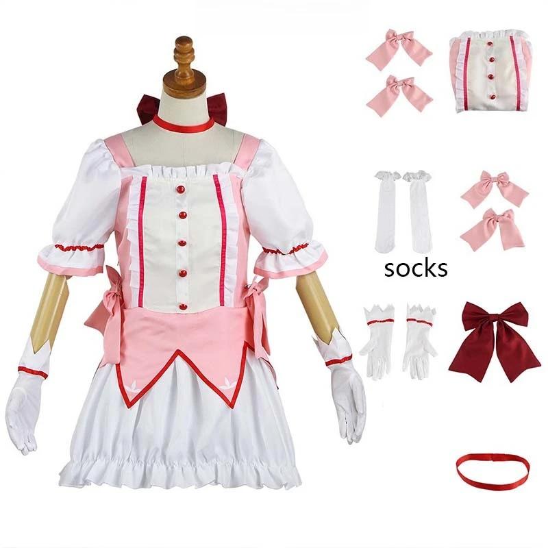 Cosplay Anime Magical Girl Kaname Madoka Cosplay Costume Bow Arrow Magica Kaname Dress Kaname Madoka Outfits For Comic Con
