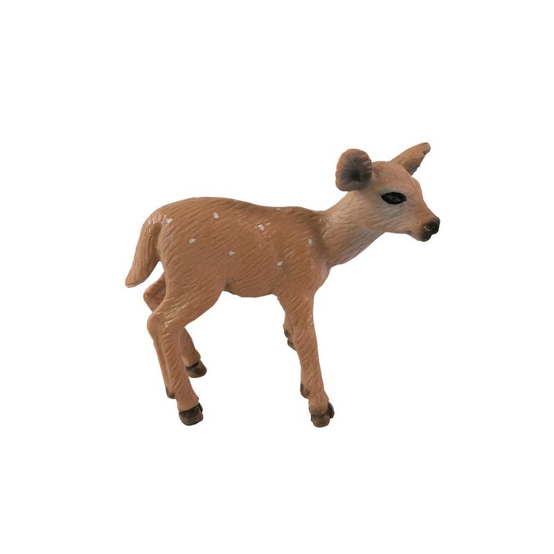 1pcs Animal Statue Small Whitetail Deer Solid Decoration Christmas Desktop Decoration Gift