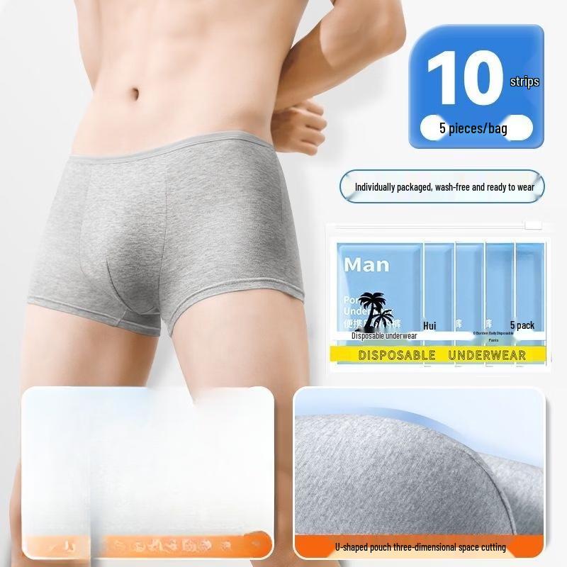 Shixun Men's Disposable Boxer Briefs