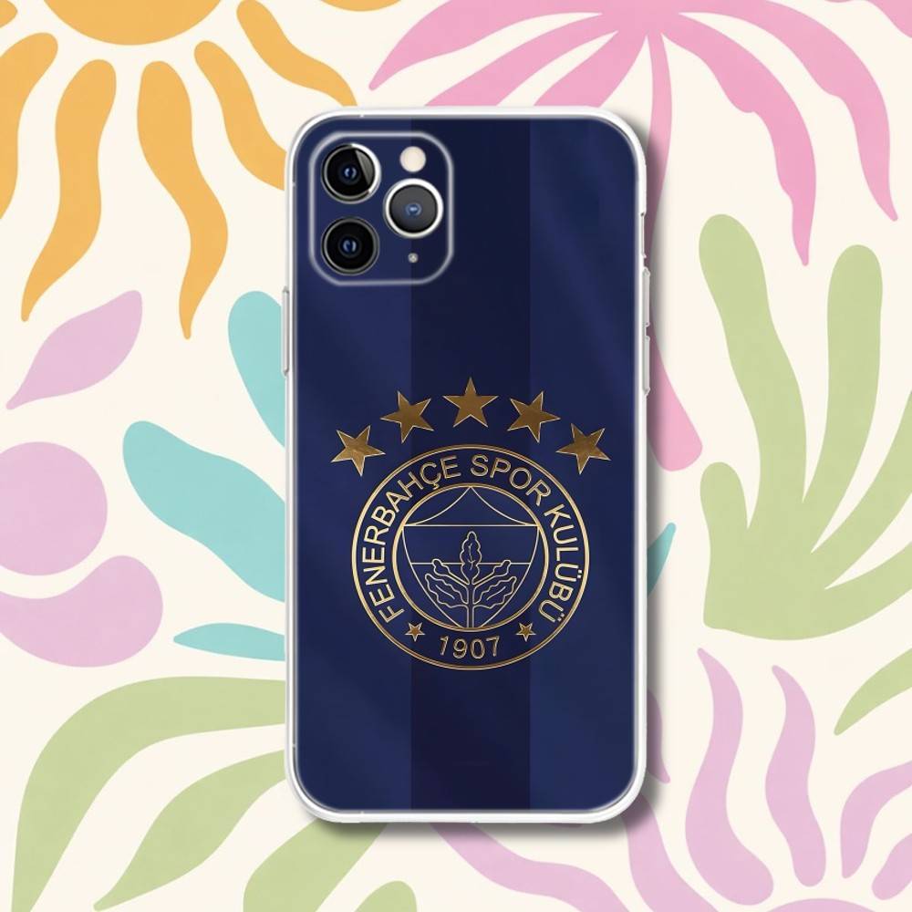 Turkey F-Fenerbahce-s FC Phone Case For iPhone 17,16,15,11,12,14,13 Pro Max Plus Mini X,XS,XR,7,16E Air Transparent Cover Fundas iPhone12mini