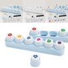 Mini Color Seal Cartoon Stamp Stickers Kit Blue / White Decorative Stamp  Album Decoration