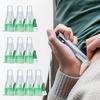 Silver Tattoo Pen Facial Wrinkle Remover 10pcs 3ml Insulin Cartridges Cassette Bottle for Insulin Injection Pen 10pcs 4MM Tips