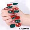 Europäische und amerikanische Weihnachten 3D Niedliche Cartoon Gel Nagelsticker für Kinder - Wasserdicht und halbgehärtet