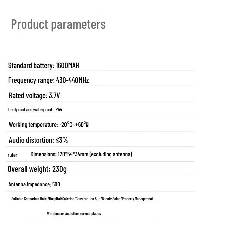 OUXING ZEK140 Long-Range Professional Walkie-Talkie (CN Version)
