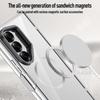 For Samsung Galaxy Z Fold 6 Magsafe Case Transparent Hinge All-inclusive Folding Shockproof Magnetic Wireless Charging Cover