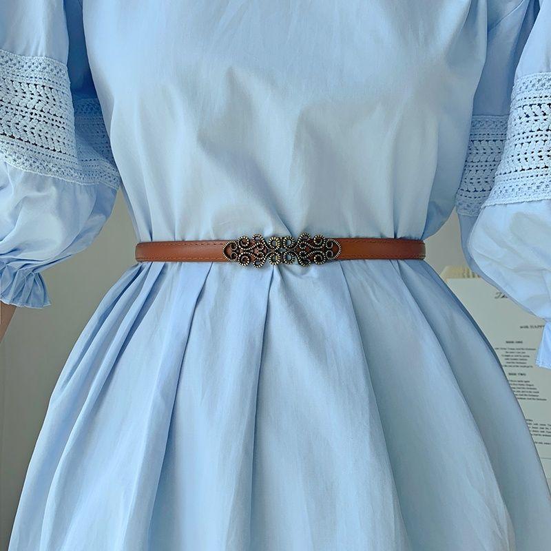 Floral Retro Classic Design Womens Waist Belt Perfect For Dresses Outfits And