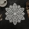 Snowflake Hollow PVC Bronzing Table Mat Mug For Coffee Tables Tableware Cup Pads Christmas Decoration Kitchen Accessories